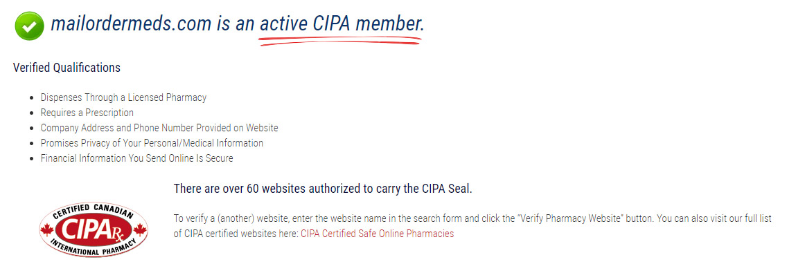 active CIPA member