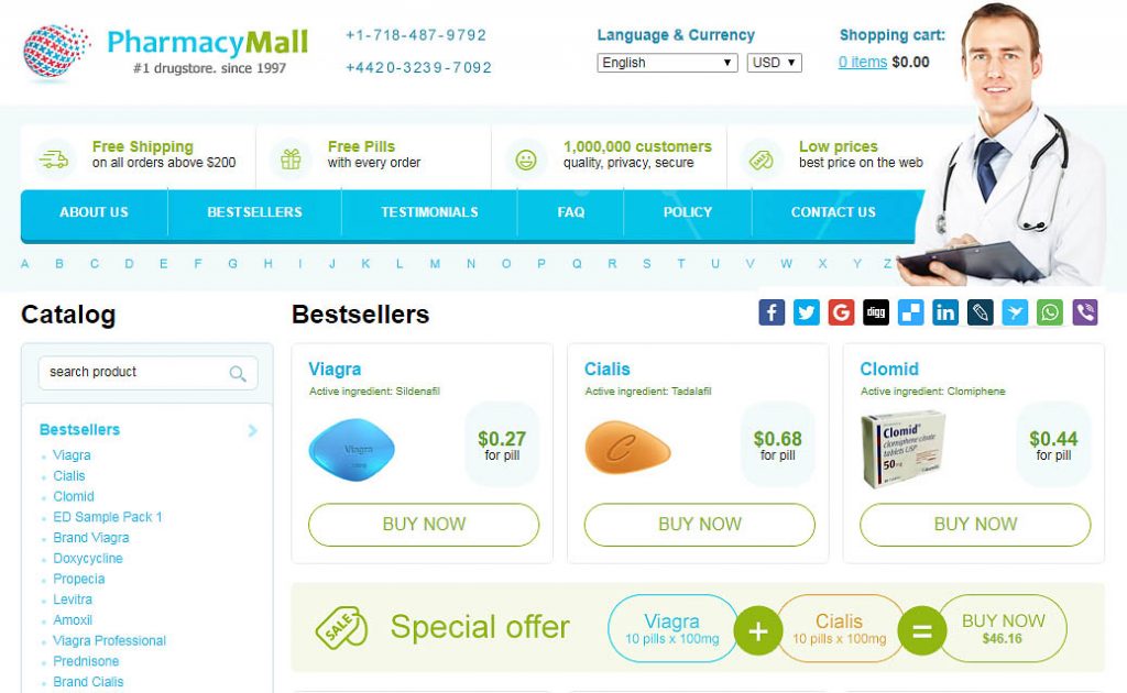 pharmacy main page