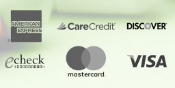 echeck, mastercard, visa, discover, carecredit, american express