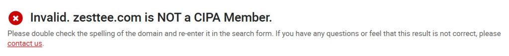 invalid membership